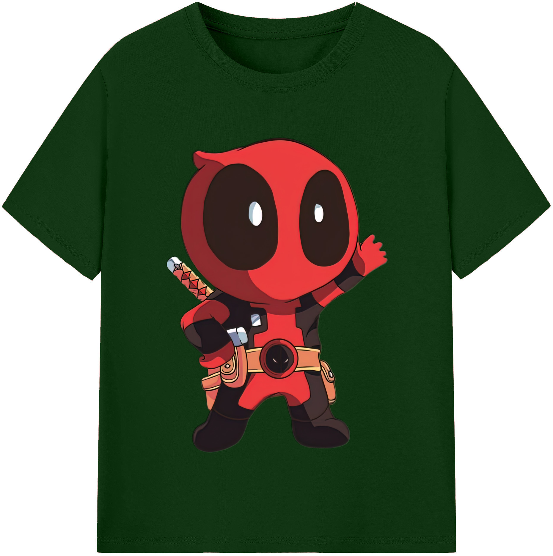 （画像用） Deadpool デッドプール 綿100％半袖Tシャツ（フロントプリント）
